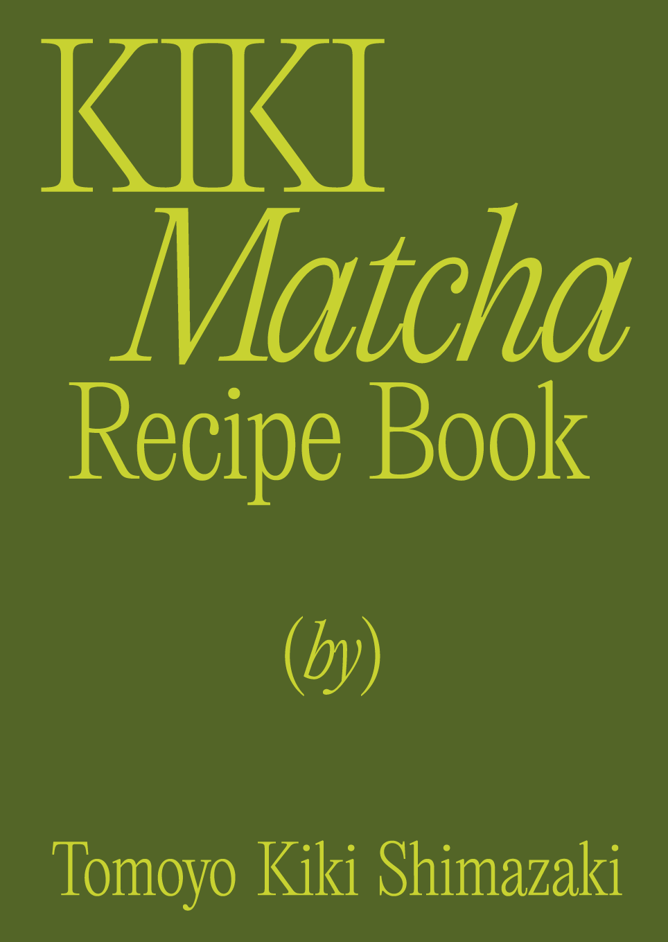 KIKI Matcha Recipe Book – Digital Edition · English